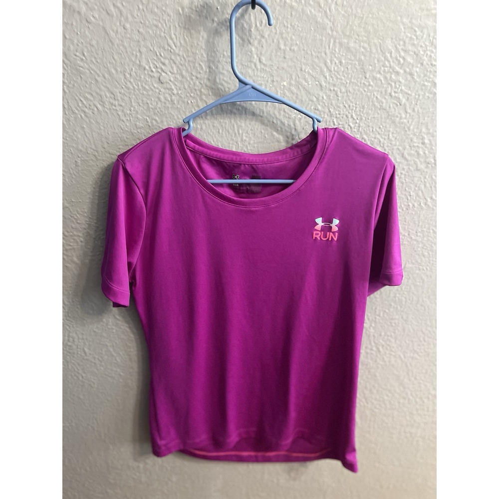 Under Armour Small‎ Womens Run Short Sleeve T-Shirt Purplish Size Medium